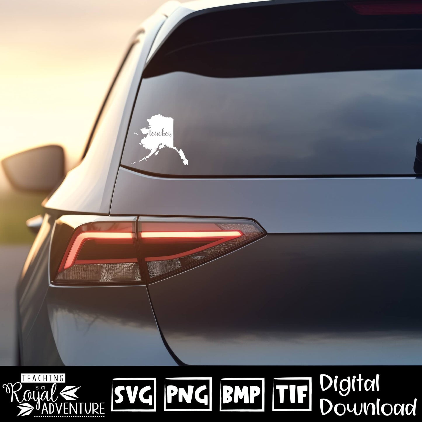 Alaska Teacher SVG, teacher Svg, teacher state Svg, teacher shirt Svg, teacher Png, Digital Download Files, Sublimation Designs