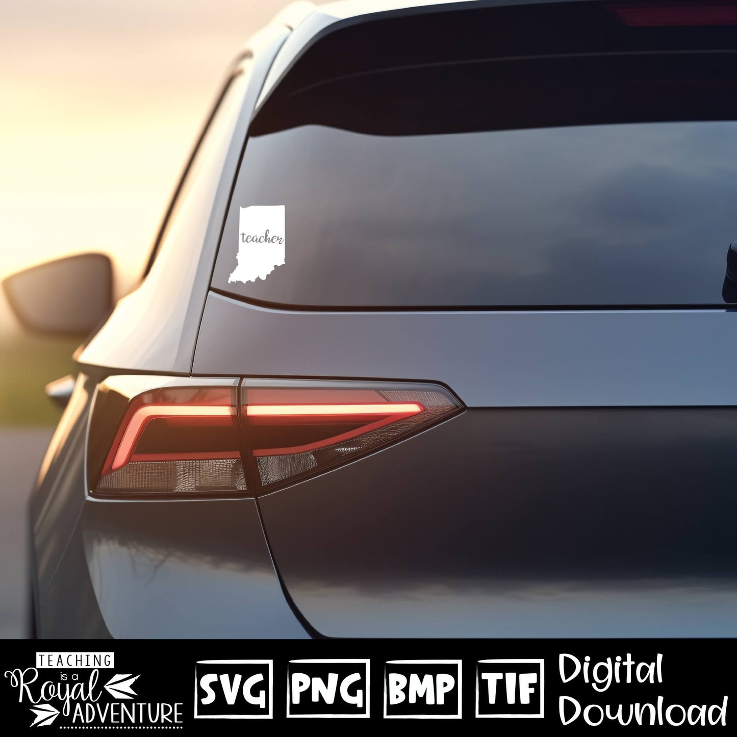 Indiana Teacher SVG, teacher Svg, teacher state Svg, teacher shirt Svg, teacher Png, Digital Download Files, Sublimation Designs