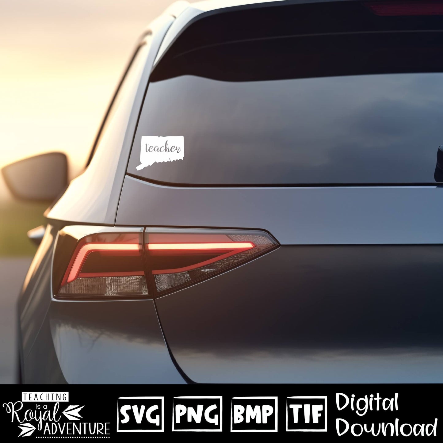 Connecticut Teacher SVG, teacher Svg, teacher state Svg, teacher shirt Svg, teacher Png, Digital Download Files, Sublimation Designs