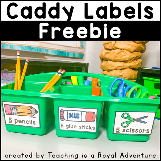 Caddy Labels FREEBIE
