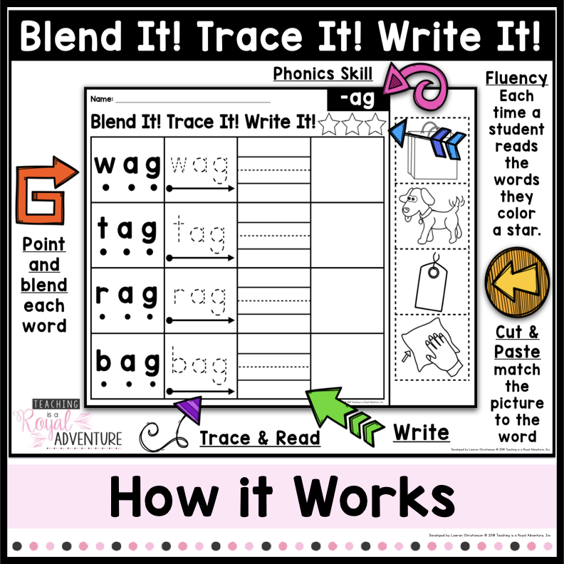 BLEND IT! TRACE IT! WRITE IT! Bundle - T.I.A.R.A.